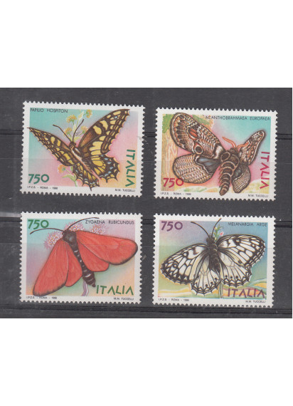 ITALIA 1996 Farfalle nuove 4 valori